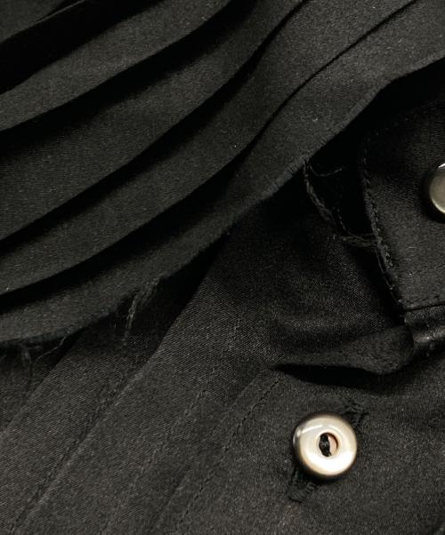 JUN MIKAMI（ジュン ミカミ）JUN MIKAMI (ジュン ミカミ) 18AW コットンシルク フリルワンピース ブラック サイズ:FREEの古着・服飾アイテム