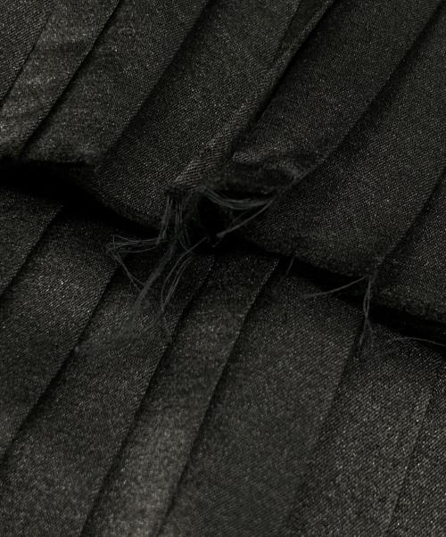 JUN MIKAMI（ジュン ミカミ）JUN MIKAMI (ジュン ミカミ) 18AW コットンシルク フリルワンピース ブラック サイズ:FREEの古着・服飾アイテム