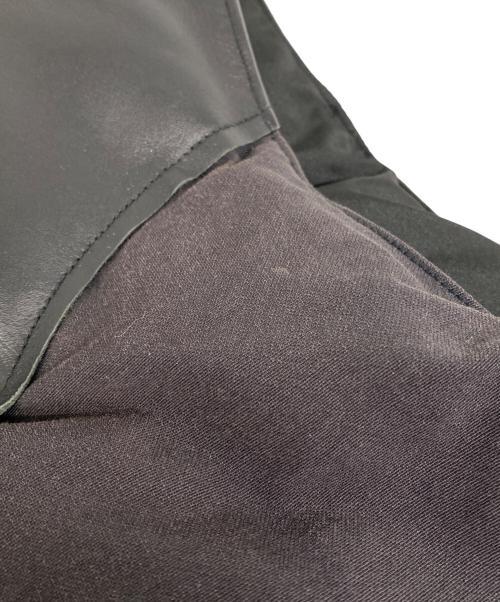 SUGAR CANE（シュガーケーン）SUGAR CANE (シュガーケーン) LEATHER YOKE DOWN VEST ブラック サイズ:Ｓの古着・服飾アイテム