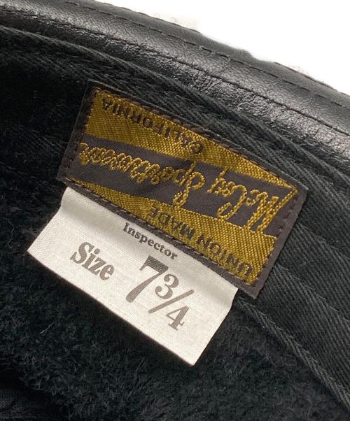 THE REAL McCOY'S（ザ・リアルマッコイズ）THE REAL McCOY'S (ザ・リアルマッコイズ) レザーハット ブラックの古着・服飾アイテム