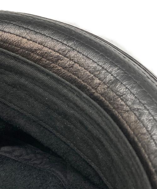 THE REAL McCOY'S（ザ・リアルマッコイズ）THE REAL McCOY'S (ザ・リアルマッコイズ) レザーハット ブラックの古着・服飾アイテム