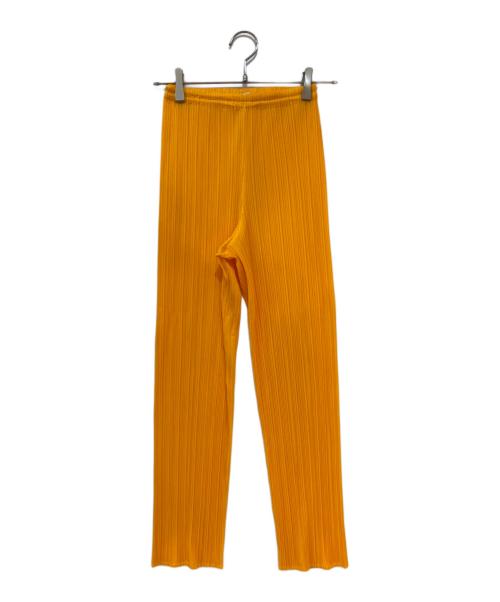 PLEATS PLEASE（プリーツプリーズ）PLEATS PLEASE (プリーツプリーズ) プリーツ パンツ オレンジ サイズ:1の古着・服飾アイテム