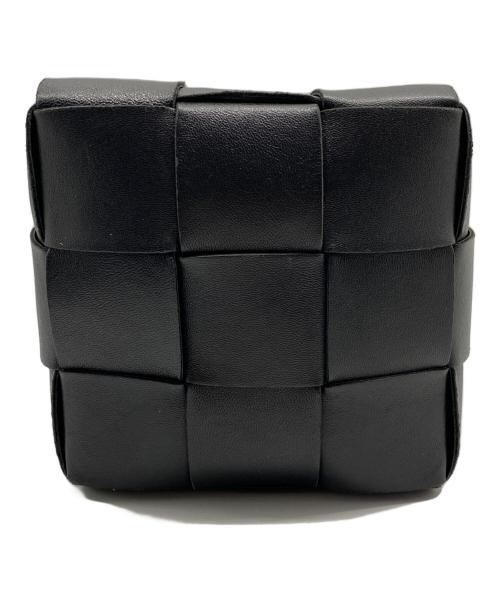 BOTTEGA VENETA（ボッテガベネタ）BOTTEGA VENETA (ボッテガベネタ) SMALL CASSETTE スモール カセット バケットバッグ ブラックの古着・服飾アイテム