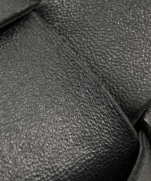 BOTTEGA VENETA（ボッテガベネタ）BOTTEGA VENETA (ボッテガベネタ) SMALL CASSETTE スモール カセット バケットバッグ ブラックの古着・服飾アイテム