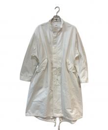 LOEFF（ロエフ）の古着「TCオックス ミリタリー スタンドカラー コート」｜ホワイト