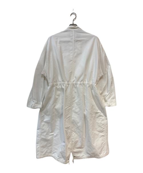 LOEFF（ロエフ）LOEFF (ロエフ) TCオックス ミリタリー スタンドカラー コート ホワイト サイズ:1の古着・服飾アイテム