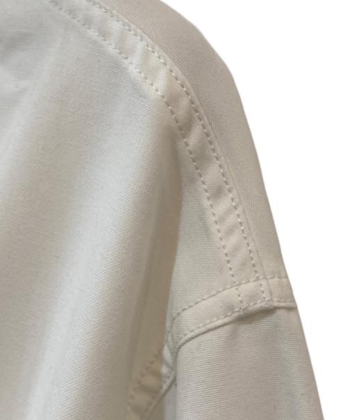 LOEFF（ロエフ）LOEFF (ロエフ) TCオックス ミリタリー スタンドカラー コート ホワイト サイズ:1の古着・服飾アイテム