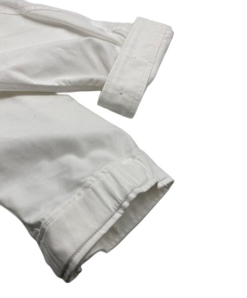 LOEFF（ロエフ）LOEFF (ロエフ) TCオックス ミリタリー スタンドカラー コート ホワイト サイズ:1の古着・服飾アイテム