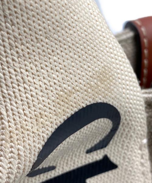 Chloe（クロエ）Chloe (クロエ) リネン製Woodyスモールトートバッグ ベージュの古着・服飾アイテム