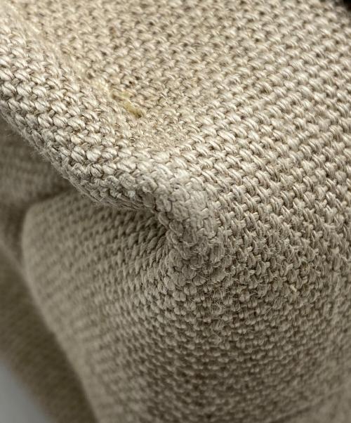 Chloe（クロエ）Chloe (クロエ) リネン製Woodyスモールトートバッグ ベージュの古着・服飾アイテム