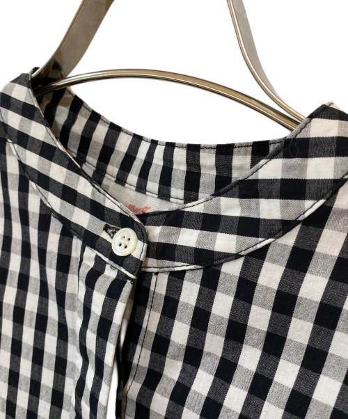 BEARDSLEY（ビアズリー）BEARDSLEY (ビアズリー) 先染めギャザーワンピース グレーの古着・服飾アイテム