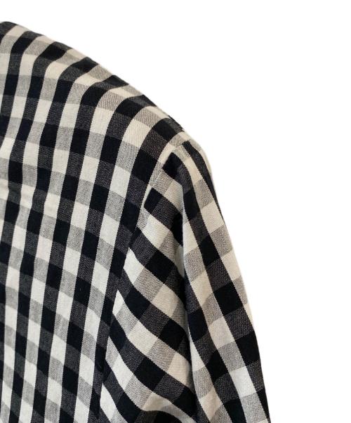 BEARDSLEY（ビアズリー）BEARDSLEY (ビアズリー) 先染めギャザーワンピース グレーの古着・服飾アイテム