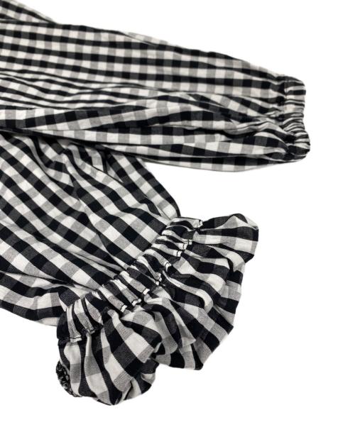 BEARDSLEY（ビアズリー）BEARDSLEY (ビアズリー) 先染めギャザーワンピース グレーの古着・服飾アイテム