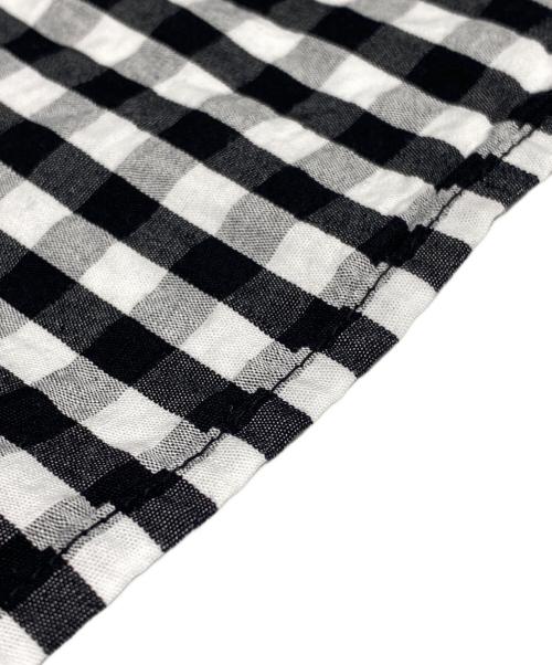 BEARDSLEY（ビアズリー）BEARDSLEY (ビアズリー) 先染めギャザーワンピース グレーの古着・服飾アイテム