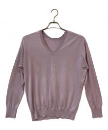 SLOANE（スローン）の古着「シルク混ニット」｜ピンク