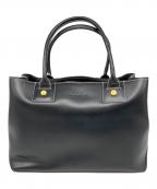 agnes b voyageアニエスベーボヤージュ）の古着「エンボスロゴ ハンドバッグ」｜ブラック