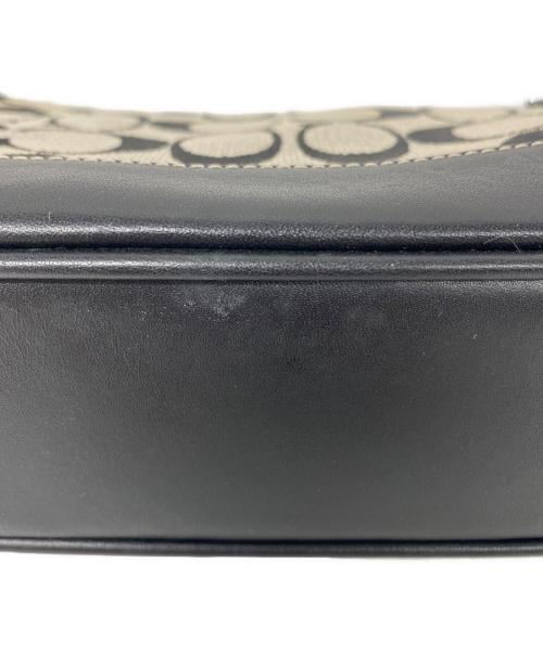 COACH（コーチ）COACH (コーチ) シグネチャーデミポーチ ワンショルダーバッグ ブラックの古着・服飾アイテム