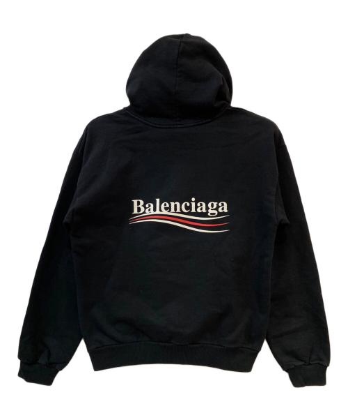 BALENCIAGA（バレンシアガ）BALENCIAGA (バレンシアガ) Campaign Logo Hoodie ブラック サイズ:XSの古着・服飾アイテム