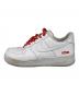 NIKE (ナイキ) SUPREME (シュプリーム) AIR FORCE 1 LOW/SUPREME ローカットスニーカー WHITE/WHITE サイズ:25.5：10000円