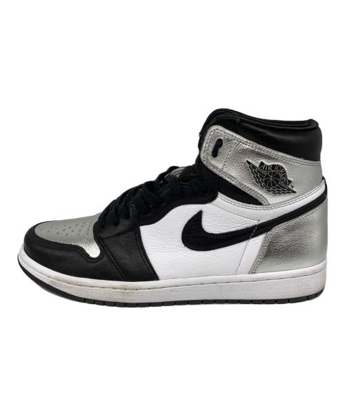 NIKE（ナイキ）NIKE (ナイキ) AIR JORDAN 1 HIGH OG ハイカットスニーカー BLACK/BLACK-METALLIC SILVER サイズ:26の古着・服飾アイテム