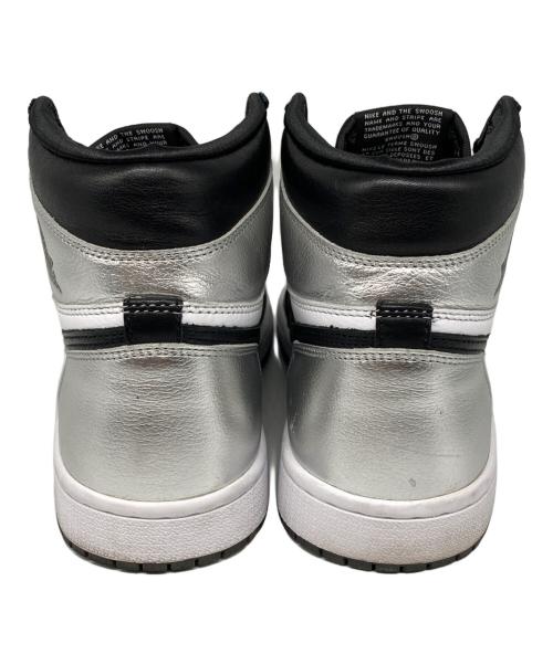 NIKE（ナイキ）NIKE (ナイキ) AIR JORDAN 1 HIGH OG ハイカットスニーカー BLACK/BLACK-METALLIC SILVER サイズ:26の古着・服飾アイテム