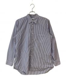 CDG（シーディージー）の古着「ストライプシャツ」｜ブルー