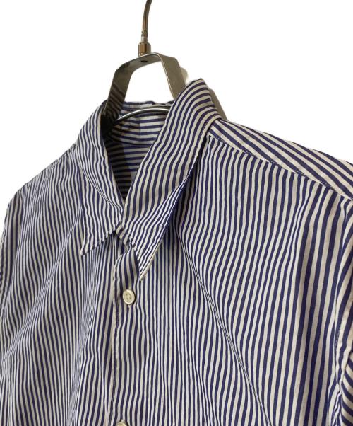 CDG（シーディージー）CDG (シーディージー) ストライプシャツ ブルー サイズ:Lの古着・服飾アイテム