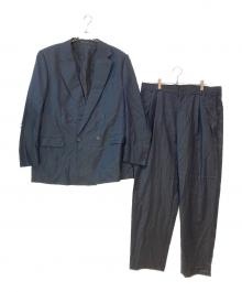 GIANNI VERSACE（ジャンニ・ヴェルサーチ）の古着「ダブルブレステッド セットアップスーツ」｜ネイビー
