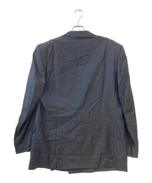 GIANNI VERSACE（ジャンニ・ヴェルサーチ）GIANNI VERSACE (ジャンニ・ヴェルサーチ) ダブルブレステッド セットアップスーツ ネイビー サイズ:56の古着・服飾アイテム
