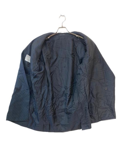 GIANNI VERSACE（ジャンニ・ヴェルサーチ）GIANNI VERSACE (ジャンニ・ヴェルサーチ) ダブルブレステッド セットアップスーツ ネイビー サイズ:56の古着・服飾アイテム