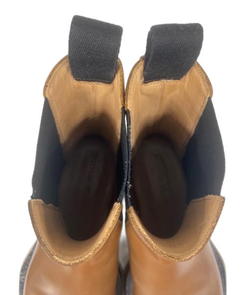 BOTTEGA VENETA（ボッテガベネタ）BOTTEGA VENETA (ボッテガベネタ) スクエアトゥ サイドゴアブーツ ブラウン サイズ:41の古着・服飾アイテム