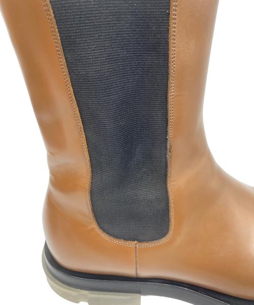 BOTTEGA VENETA（ボッテガベネタ）BOTTEGA VENETA (ボッテガベネタ) スクエアトゥ サイドゴアブーツ ブラウン サイズ:41の古着・服飾アイテム