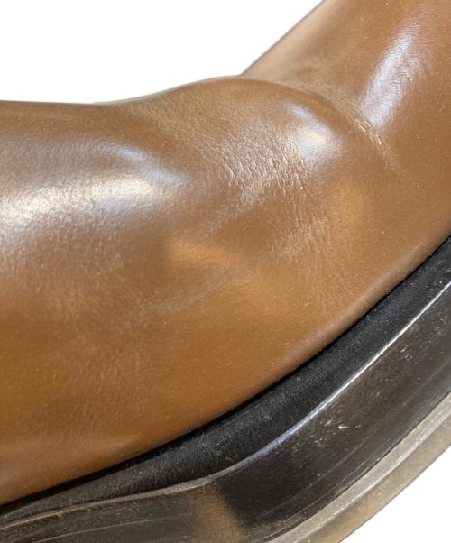 BOTTEGA VENETA（ボッテガベネタ）BOTTEGA VENETA (ボッテガベネタ) スクエアトゥ サイドゴアブーツ ブラウン サイズ:41の古着・服飾アイテム
