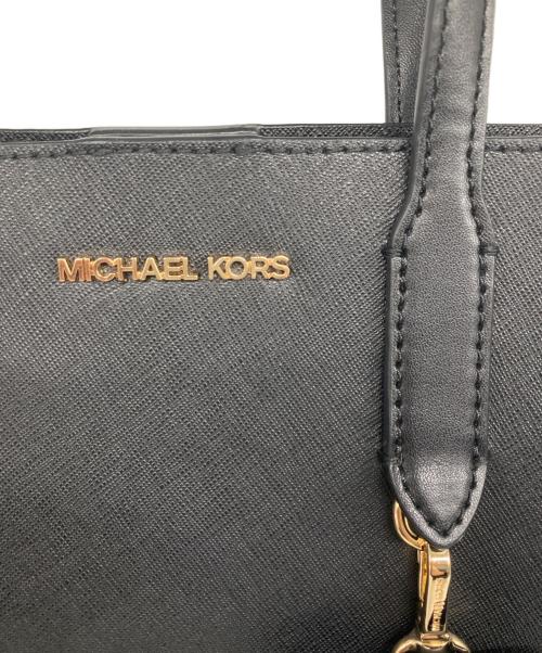 MICHAEL KORS（マイケル・コース）MICHAEL KORS (マイケル・コース) VINCENT トート ウィズ カードケース アタッチ スモール ブラック サイズ:なしの古着・服飾アイテム