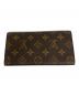 LOUIS VUITTON (ルイ ヴィトン) ポルトフォイユ 3カルトクレディ 札入れ ブラウン サイズ:なし：8000円