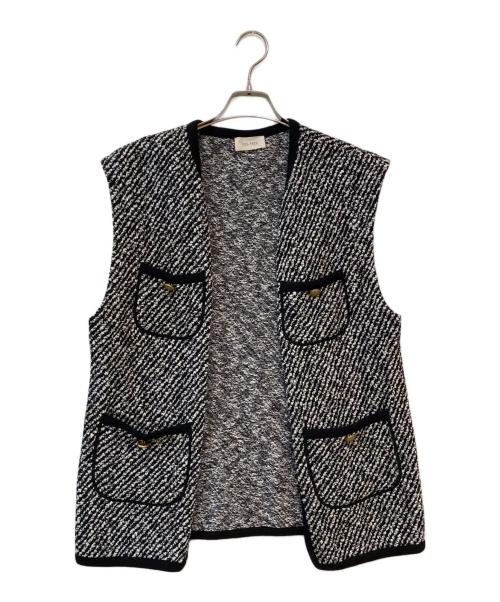 DES PRES（デ プレ）DES PRES (デ プレ) インレーカルゼ フロントオープンジレ グレー サイズ:36の古着・服飾アイテム