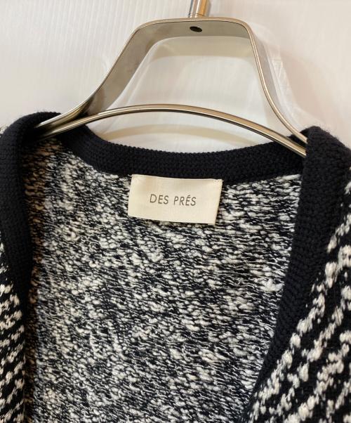 DES PRES（デ プレ）DES PRES (デ プレ) インレーカルゼ フロントオープンジレ グレー サイズ:36の古着・服飾アイテム