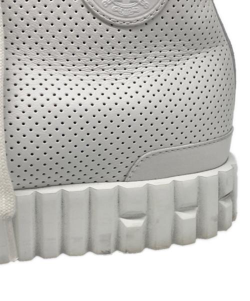 HERMES（エルメス）HERMES (エルメス) クライム パンチングレザー ハイカットスニーカー ホワイト サイズ:37 1/2の古着・服飾アイテム