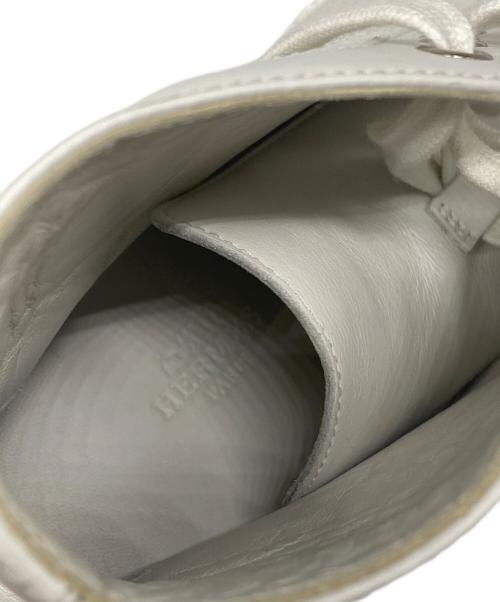 HERMES（エルメス）HERMES (エルメス) クライム パンチングレザー ハイカットスニーカー ホワイト サイズ:37 1/2の古着・服飾アイテム