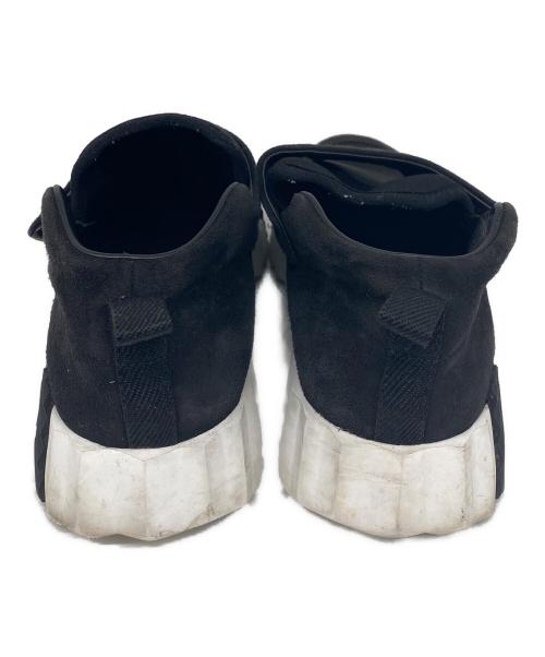 HERMES（エルメス）HERMES (エルメス) バウンシング Hロゴ ベルクロ スウェード ローカットスニーカー ブラック サイズ:37 5の古着・服飾アイテム