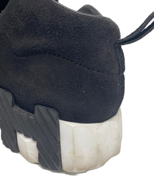 HERMES（エルメス）HERMES (エルメス) バウンシング Hロゴ ベルクロ スウェード ローカットスニーカー ブラック サイズ:37 5の古着・服飾アイテム