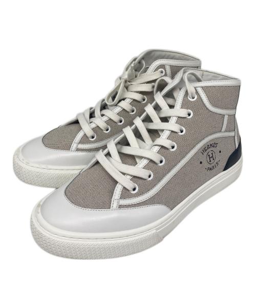 HERMES（エルメス）HERMES (エルメス) ゲットアップ・スニーカー ハイカット ベージュ サイズ:38の古着・服飾アイテム