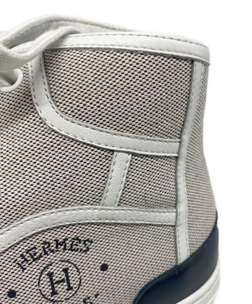 HERMES（エルメス）HERMES (エルメス) ゲットアップ・スニーカー ハイカット ベージュ サイズ:38の古着・服飾アイテム