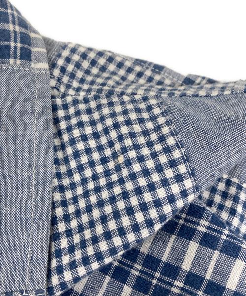 POLO RALPH LAUREN（ポロ・ラルフローレン）POLO RALPH LAUREN (ポロ・ラルフローレン) パッチワーク半袖シャツ ネイビー サイズ:XLの古着・服飾アイテム