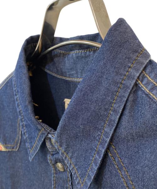 DIESEL（ディーゼル）DIESEL (ディーゼル) デニムウエスタンシャツ ブルー サイズ:Sの古着・服飾アイテム