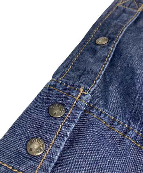 DIESEL（ディーゼル）DIESEL (ディーゼル) デニムウエスタンシャツ ブルー サイズ:Sの古着・服飾アイテム