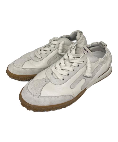 HERMES（エルメス）HERMES (エルメス) ジェット Hシグネチャー  / ローカットスニーカー ホワイト サイズ:36.5の古着・服飾アイテム