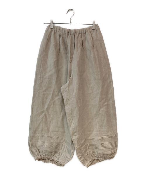 Samansa Mos2（サマンサモスモス）Samansa Mos2 (サマンサモスモス) 立川店/EC限定 リネンルナポケットフリルパンツ ベージュ サイズ:FREEの古着・服飾アイテム