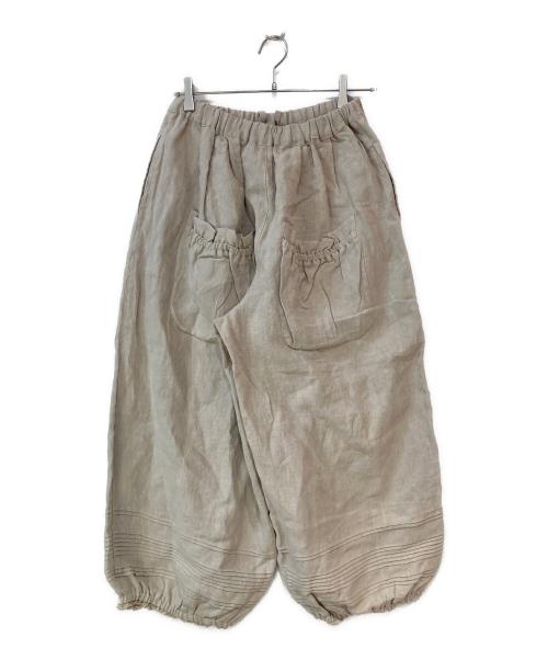 Samansa Mos2（サマンサモスモス）Samansa Mos2 (サマンサモスモス) 立川店/EC限定 リネンルナポケットフリルパンツ ベージュ サイズ:FREEの古着・服飾アイテム