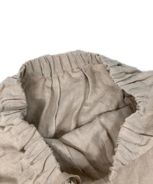 Samansa Mos2（サマンサモスモス）Samansa Mos2 (サマンサモスモス) 立川店/EC限定 リネンルナポケットフリルパンツ ベージュ サイズ:FREEの古着・服飾アイテム